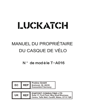 Luckatch Casque de vélo Manuel utilisateur | Fixfr