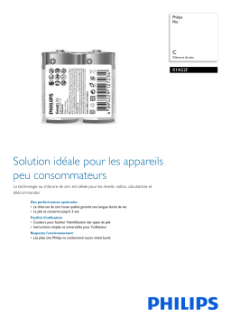 Philips R14G2F/40 Pile Manuel utilisateur