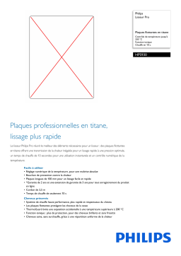 Philips HPS930/00R1 Lisseur Pro Manuel utilisateur