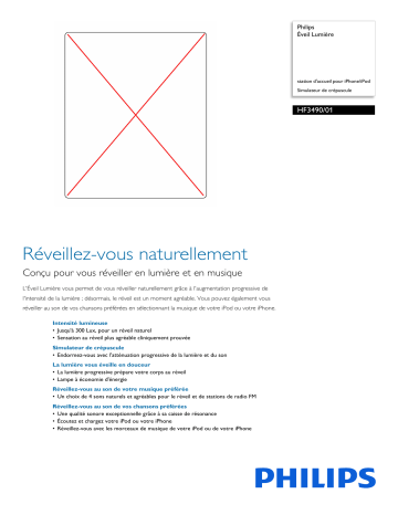 Philips HF3490/01 Éveil Lumière Manuel utilisateur | Fixfr