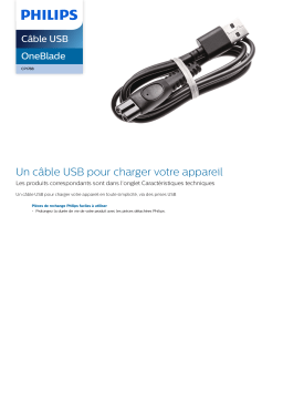 Philips CP1788/01 Cable USB Manuel utilisateur