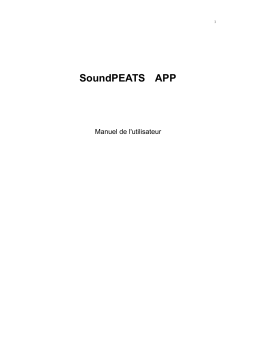 SoundPEATS Air3 Écouteurs Bluetooth sans Fil Manuel utilisateur