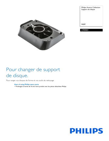 Philips CP0901/01 Avance Collection Support de disque Manuel utilisateur | Fixfr