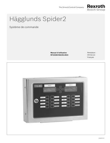 Bosch Rexroth RF15330-WA Hägglunds Spider2 Manuel utilisateur | Fixfr