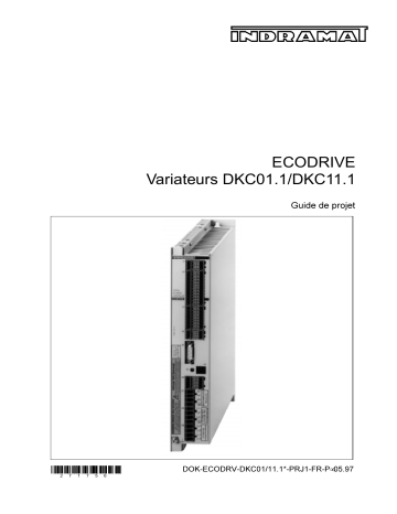 Bosch Rexroth R911271756 ECODRIVE Variateurs DKC01.1/DKC11.1 Manuel utilisateur | Fixfr