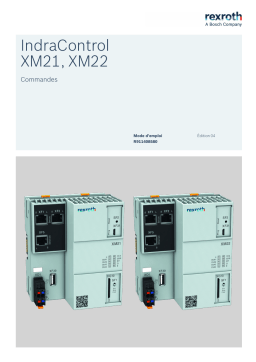 Bosch Rexroth R911408580 IndraControl XM21 Manuel utilisateur