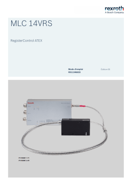 Bosch Rexroth R911346833 MLC 14VRS RegisterControl ATEX Manuel utilisateur