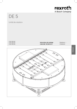 Bosch Rexroth 3845559197 DE 5 Unité de rotation Manuel utilisateur