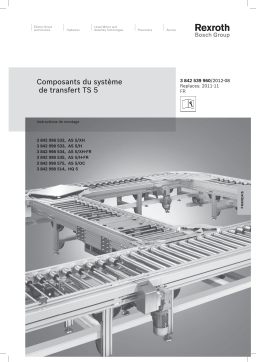 Bosch Rexroth 3842539960 Composants du système de transfert TS 5 Manuel utilisateur