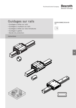 Bosch Rexroth R320103885 Guidages sur rails Mode d'emploi