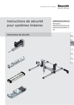 Bosch Rexroth R320103152 Manuel utilisateur