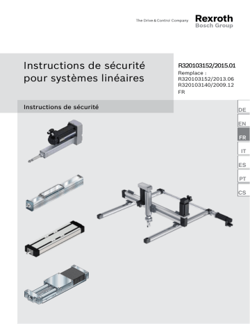 Bosch Rexroth R320103152 Manuel utilisateur | Fixfr