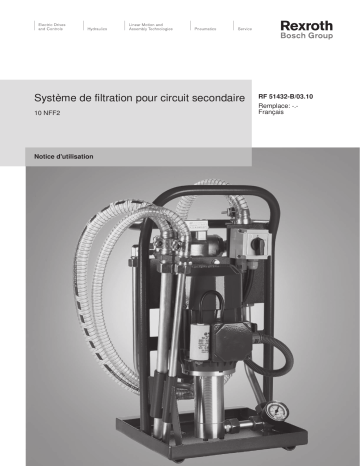 Bosch Rexroth RF51432-B Système de filtration pour circuit secondaire Manuel utilisateur | Fixfr