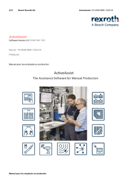 Bosch Rexroth RA85989689 ActiveAssist Manuel utilisateur