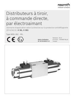 Bosch Rexroth RF23178-XN-B Distributeurs à tiroir Manuel utilisateur