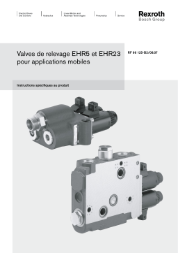 Bosch Rexroth RF66125-B2 Valves de relevage EHR5 et EHR23 pour applications mobiles Manuel utilisateur