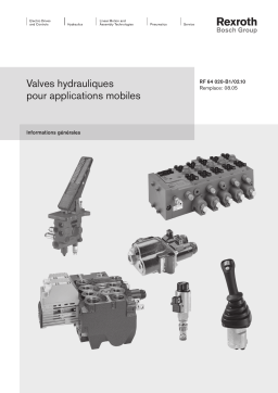 Bosch Rexroth RF64020-B1 Valves hydrauliques pour applications mobiles Manuel utilisateur