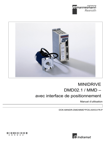 Bosch Rexroth R911285944 MINIDRIVE DMD02.1 / MMD Manuel utilisateur | Fixfr