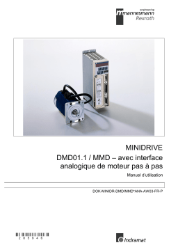 Bosch Rexroth R911285946 MINIDRIVE DMD01.1 / MMD Manuel utilisateur