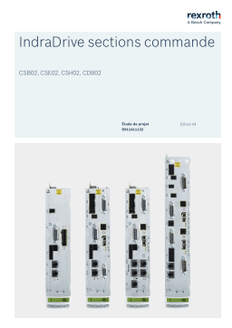 Bosch Rexroth R911411132 IndraDrive sections commande CSB02 Manuel utilisateur