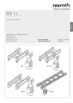 Bosch Rexroth 3842563816 BS 1/... Section à bande Manuel utilisateur