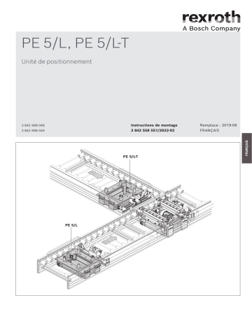 Bosch Rexroth 3842558551 PE 5/L Manuel utilisateur | Fixfr