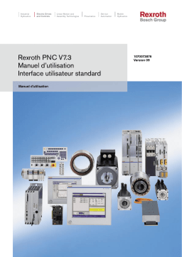 Bosch Rexroth 1070073876 PNC V7.3 Manuel utilisateur