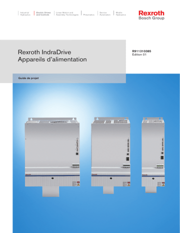 Bosch Rexroth R911310385 IndraDrive Appareils d’alimentation Manuel utilisateur | Fixfr