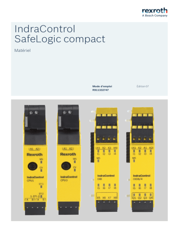 Bosch Rexroth R911332747 IndraControl SafeLogic compact Matériel Manuel utilisateur | Fixfr