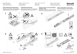 Bosch Rexroth R320103021 Ball and Roller Rail Systems Measuring Mode d'emploi