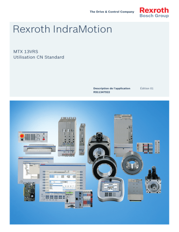 Bosch Rexroth R911347922 IndraMotion MTX 13VRS Utilisation CN Standard Manuel utilisateur | Fixfr