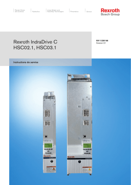 Bosch Rexroth R911328168 IndraDrive C Variateurs d'entrainement HCS02.1 Manuel utilisateur