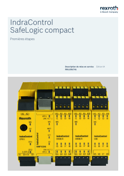 Bosch Rexroth R911391741 IndraControl SafeLogic compact Premières étapes Manuel utilisateur