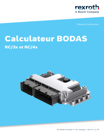 Bosch Rexroth F95240-01-B Calculateur BODAS RC/3x et RC/4x Manuel utilisateur | Fixfr