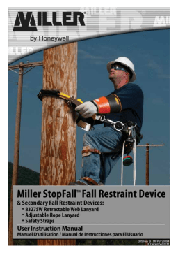 Honeywell Miller StopFall Restraing Device Manuel du propriétaire