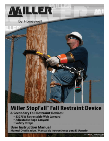 Honeywell Miller StopFall Restraing Device Manuel du propriétaire | Fixfr