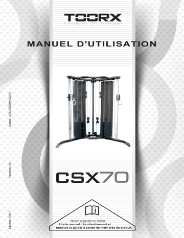 Toorx CSX-70 Manuel utilisateur | Fixfr