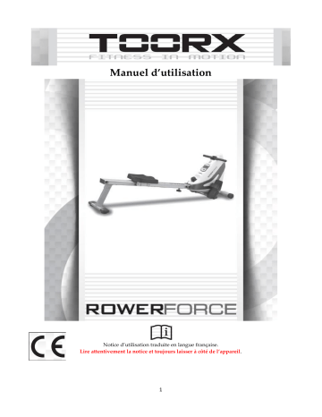 Toorx Rower Force Manuel utilisateur | Fixfr