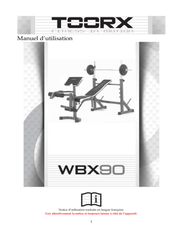 Toorx WBX-90 Manuel utilisateur | Fixfr