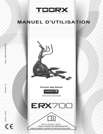 Toorx ERX-700 Manuel utilisateur | Fixfr