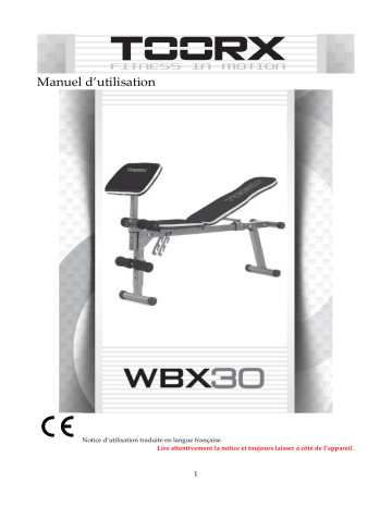Toorx WBX-30 Manuel utilisateur | Fixfr
