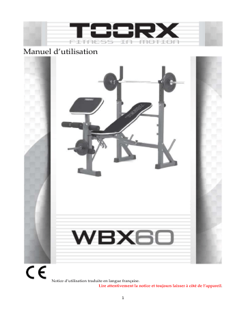 Toorx WBX-60 Manuel utilisateur | Fixfr