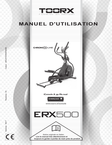 Toorx ERX-500 Manuel utilisateur | Fixfr