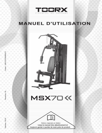 Toorx MSX-70 Manuel utilisateur | Fixfr