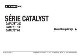Line 6 Catalyst 100 Mode d'emploi