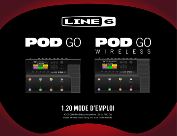 POD Go Wireless | Line 6 POD Go Manuel du propriétaire | Fixfr