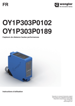 Wenglor OY1P303P0102 Laser Distance Sensor Long-Range Mode d'emploi