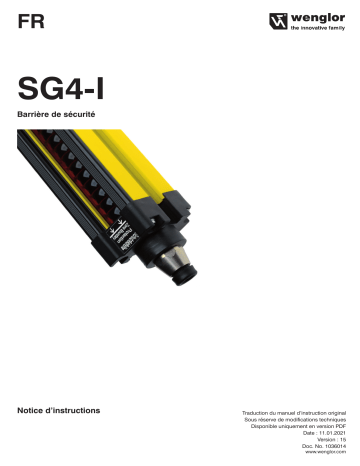 SG4-14IE045C1 | SG4-14IE105C1 | SG4-30IE165C1 | SG4-30IS180C1 | SG4-30IE030C1 | SG4-14IE015C1 | SG4-14IS030C1 | SG4-30IE135C1 | SG4-30IS105C1 | SG4-14IS015C1 | SG4-14IE075C1 | SG4-30IS090C1 | SG4-30IE045C1 | Wenglor SG4-30IE180C1 Safety Light Curtain Hand Protection Mode d'emploi | Fixfr