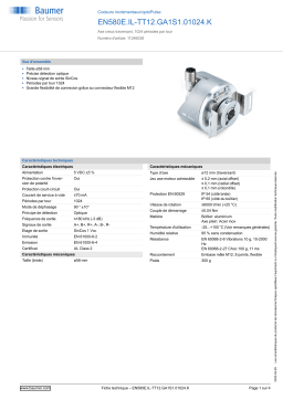 Baumer EN580E.IL-TT12.GA1S1.01024.K Incremental encoder Fiche technique