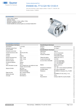 Baumer EN580E.ML-TT12.GA11B.13120.H Absolute encoder Fiche technique